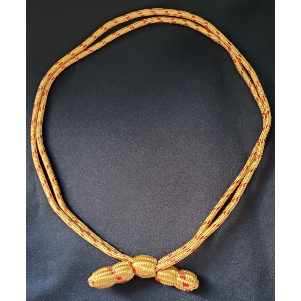Gold & Red Military Cavalry Trooper Campaign Rope Band Acorn Hat Cord